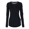 Bronitt Wool Sweater Lady Black B XL Ullundertrøye med ullmesh til dame