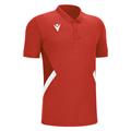 Rap Polo RED/WHT XXS Teknisk poloskjorte - Unisex