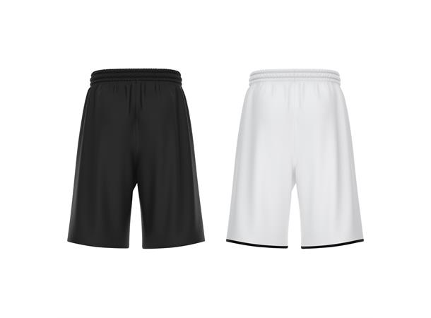 X500 Basket Shorts BLK/WHT 3XL Vendbar teknisk basketshorts - Unisex 