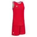 F500 Womans Reversible Set RED/WHT XS Vendbart basketsett til dame