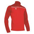 Rhine Training 1/4 Zip Top RED/WHT XL Treningsgenser med 1/4 zip