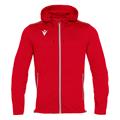 Freyr Hoody Full Zip Top RED 3XS Overtrekksjakke